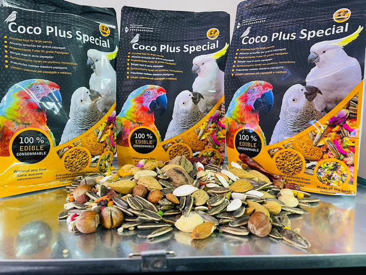 دان مخلوط کوکو با کیفیت یک کیلویی مخصوص کاکادو کاسکو آرا