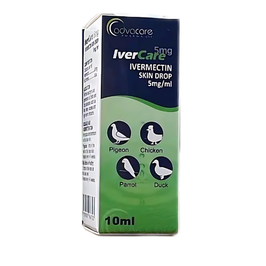 قطره ضد شپش، کنه، مایت و جرب طوطی سانان و پرندگان ایورکر Iver Care