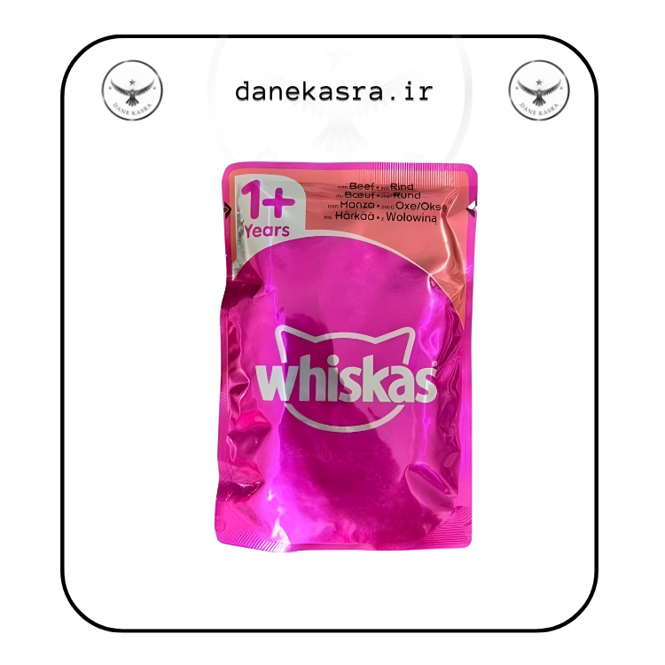 پوچ گربه ویسکاس با طعم گوشت گاو