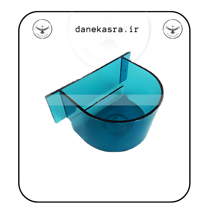 ظرف 1033 کریستالی غذا و آب پرندگان و طوطی سانان