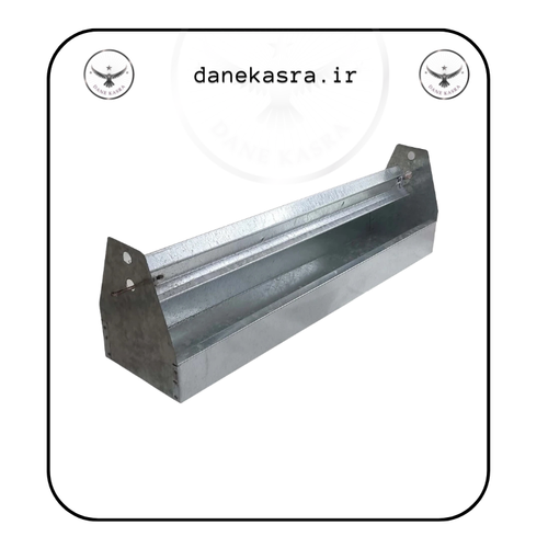 دانخوری پرندگان مدل ناودانی فلزی 30سانت