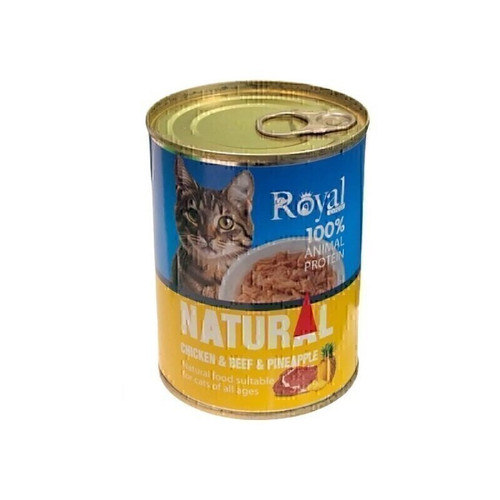 کنسرو غذای گربه رویال کوکو نچرال با طعم مرغ و گوشت و آناناس وزن ۳۸۰ گرم