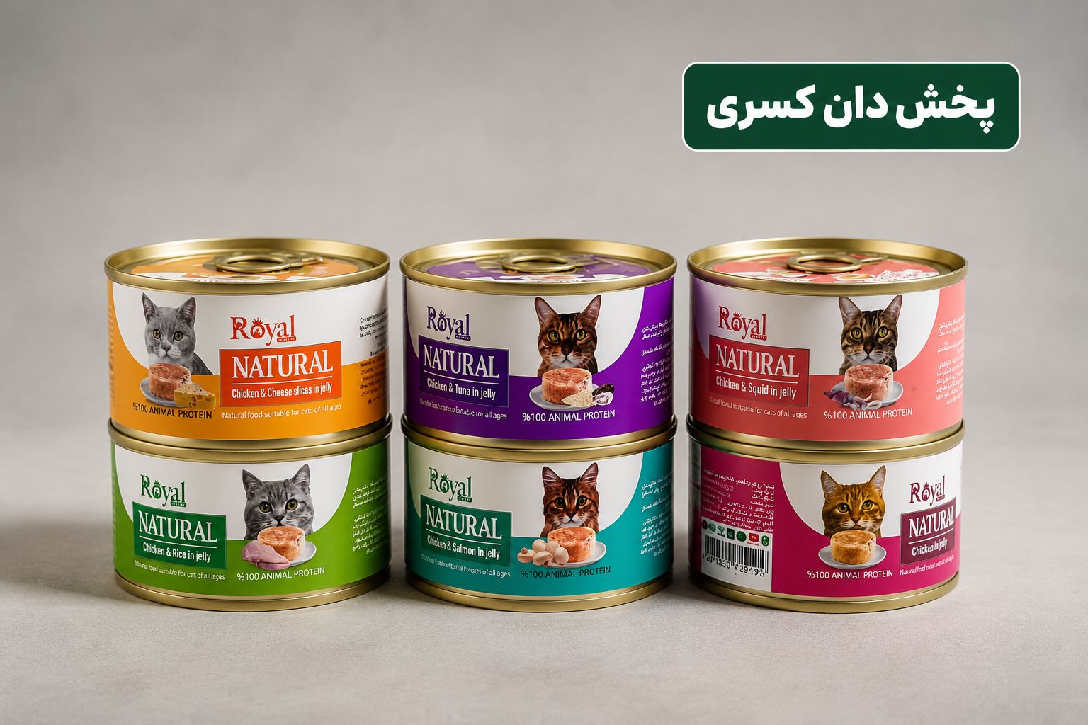 کنسرو نچرال گربه رویال کوکو در طعمهای مختلف  وزن ۲۲۰ گرم