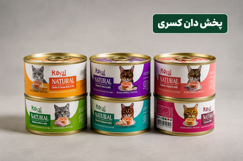 کنسرو نچرال گربه رویال کوکو در طعمهای مختلف وزن ۲۲۰ گرم