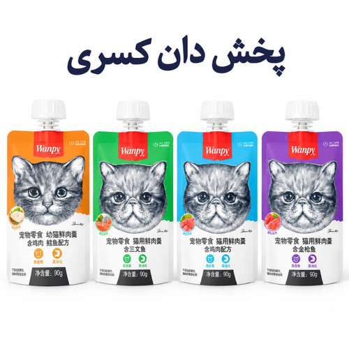 پودینگ گربه ونپی چینی نویس 90 گرم